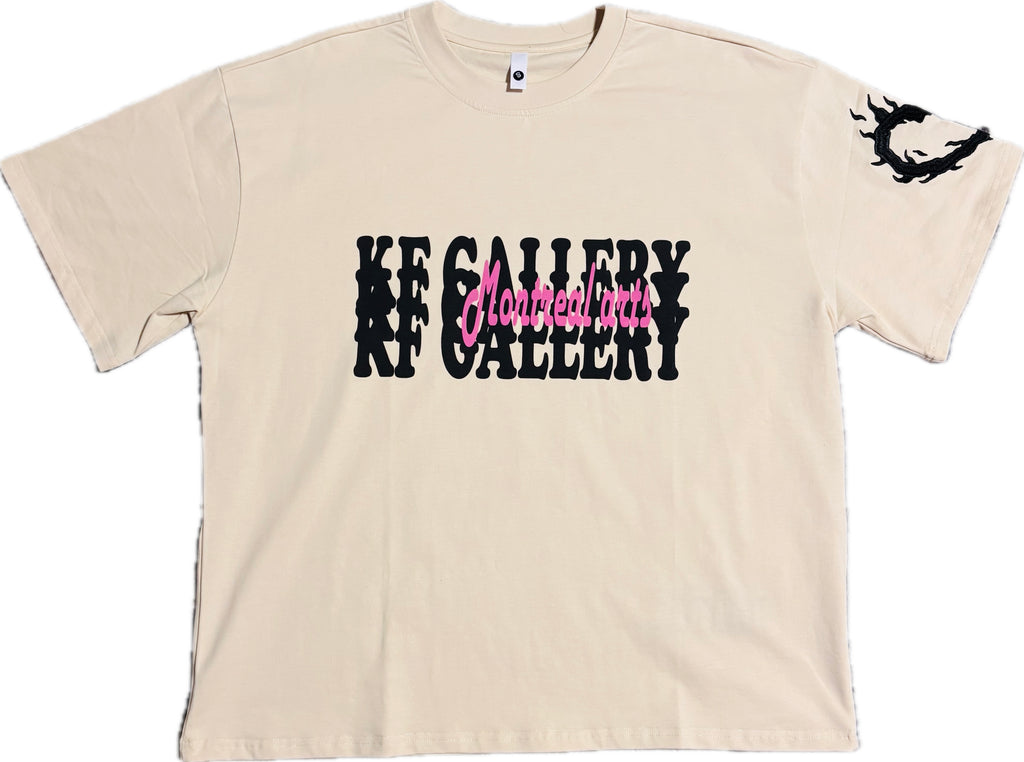 “BEIGE TIGER TEE”