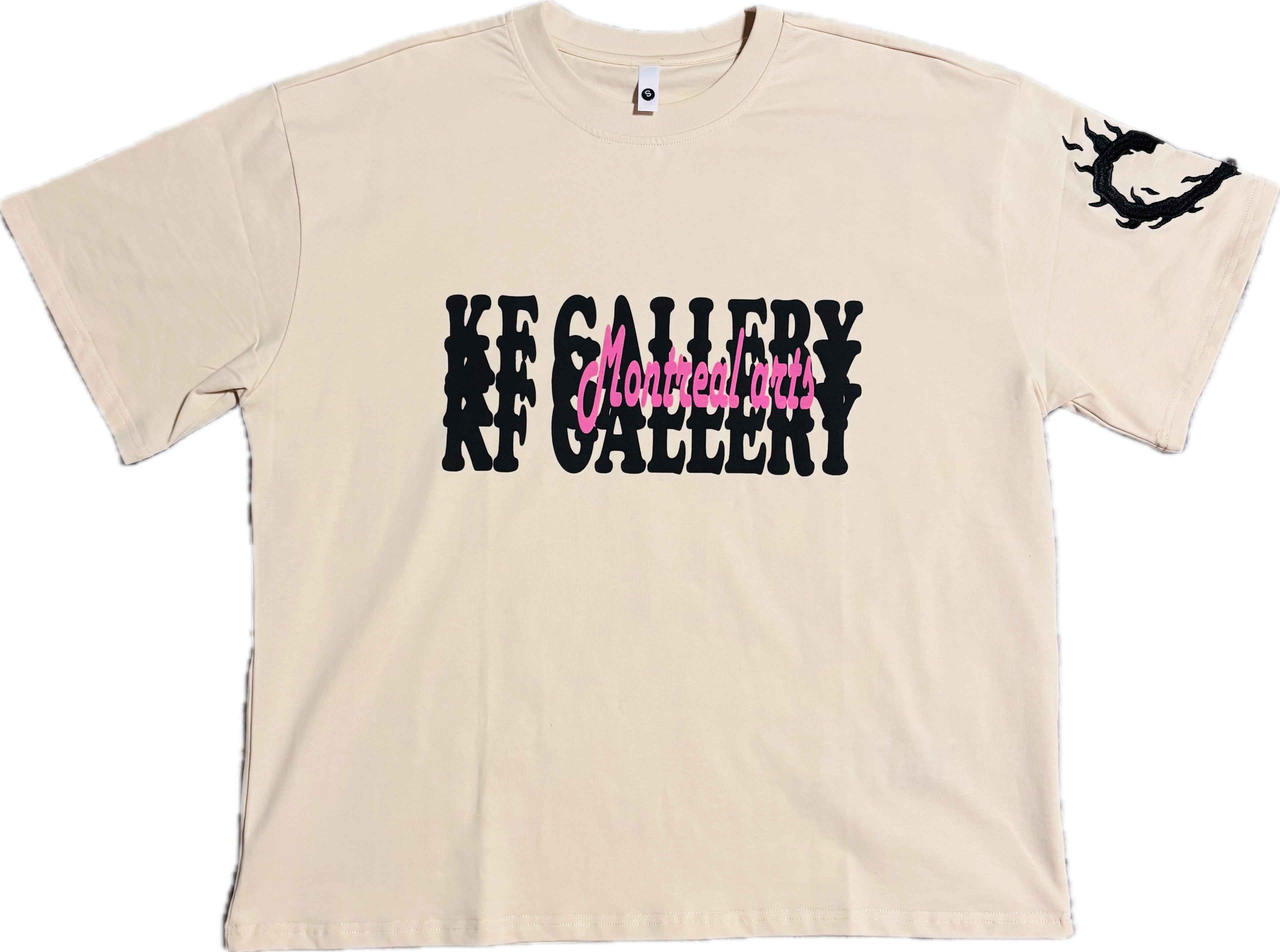 “BEIGE TIGER TEE”